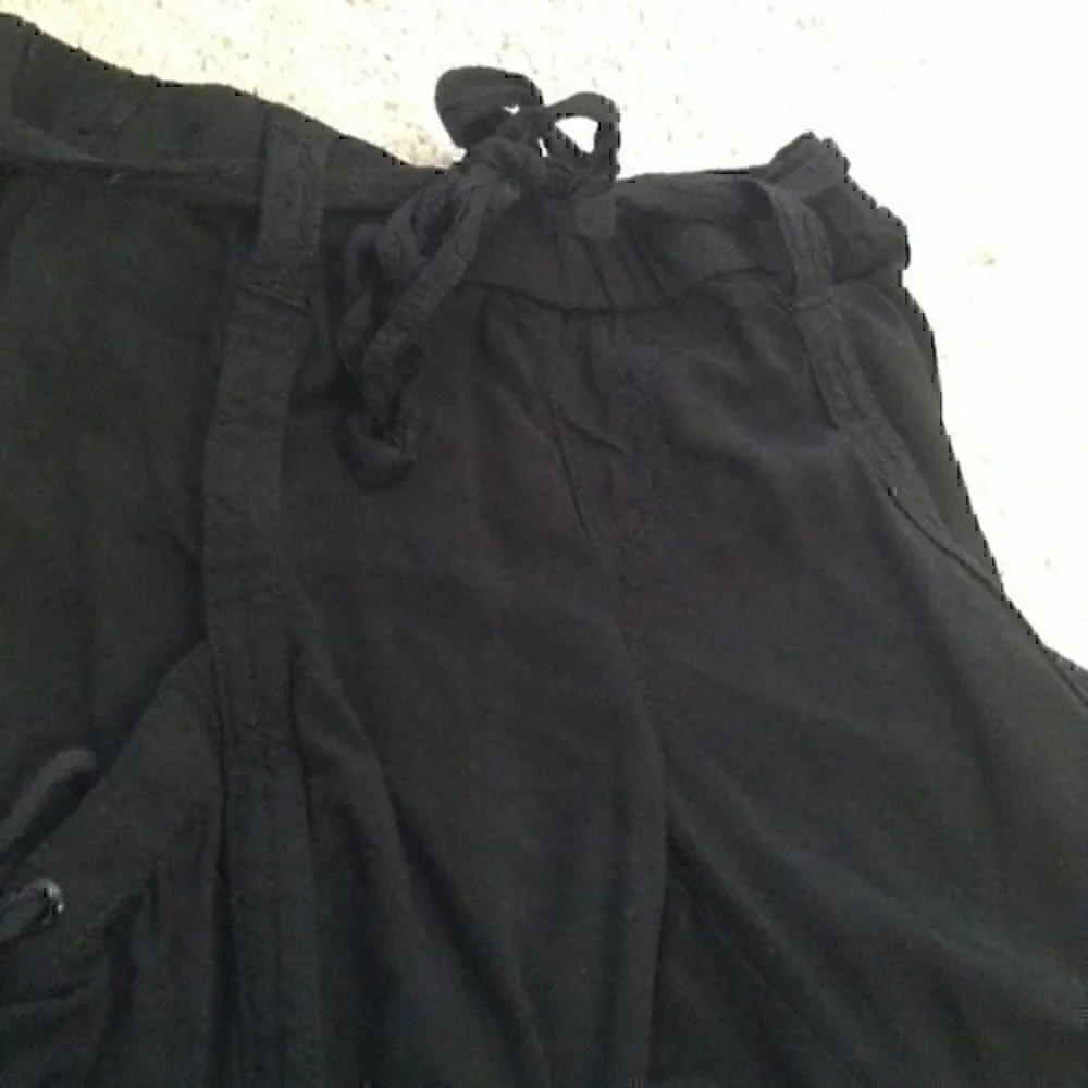 Justice girls size 8 black pants with ties